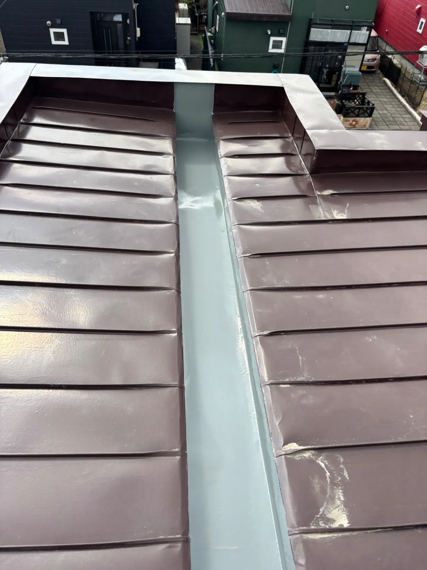 雨漏り対策 ダクトウレタン防水施工